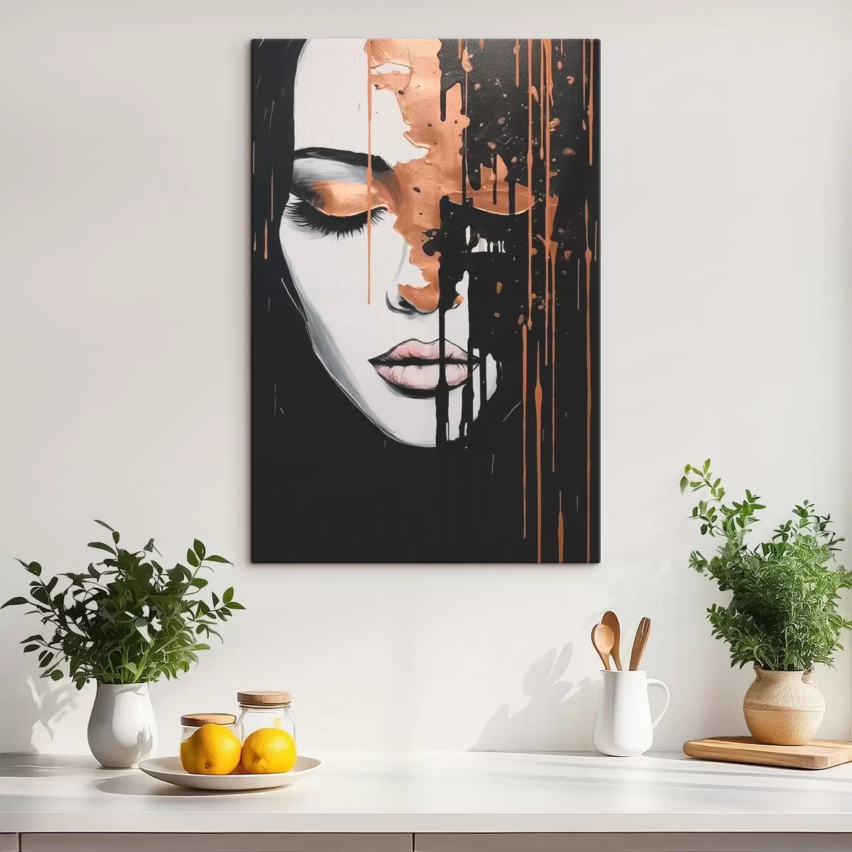 Obraz Abstraktný portrét dievčaťa s46803