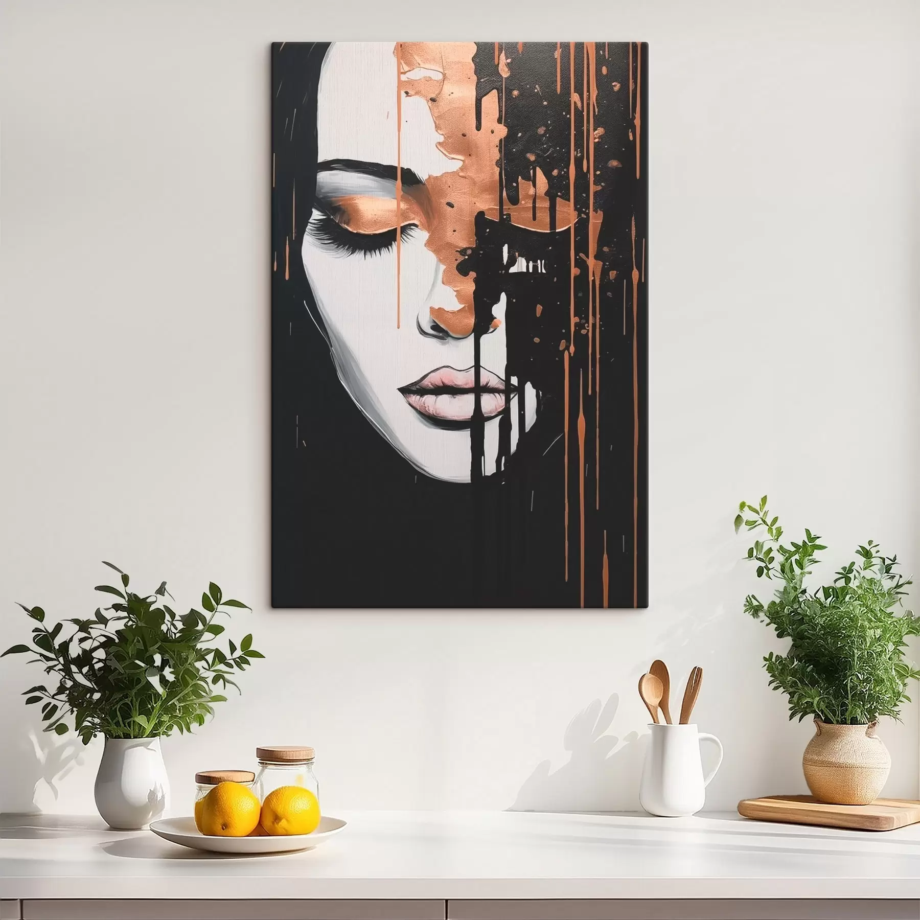 Obraz Abstraktný portrét dievčaťa s46803