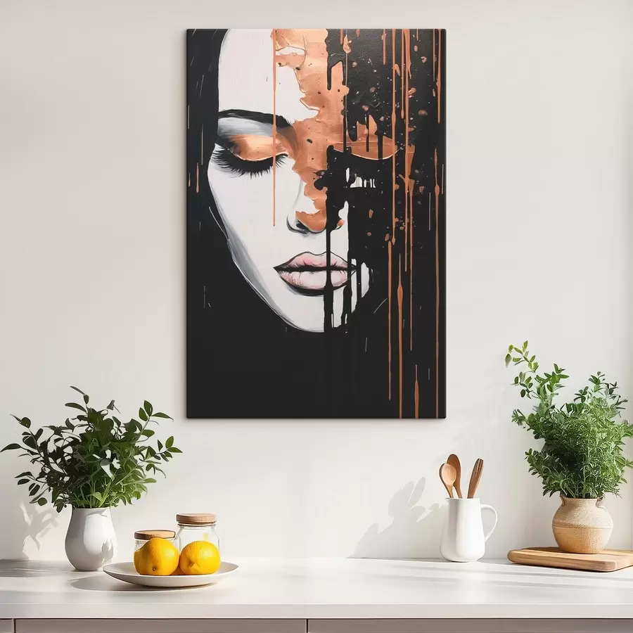 Obraz Abstraktný portrét dievčaťa s46803