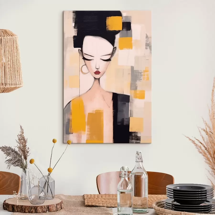 Obraz Kubistický portrét s46806