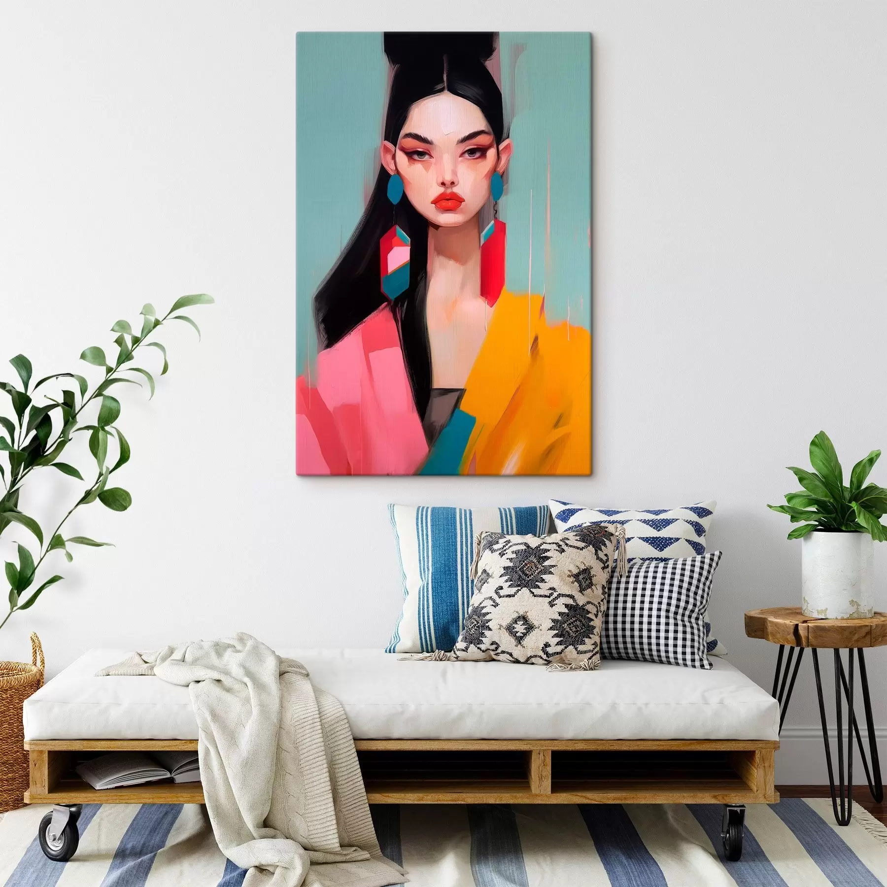 Obraz Abstraktný módny portrét s46808