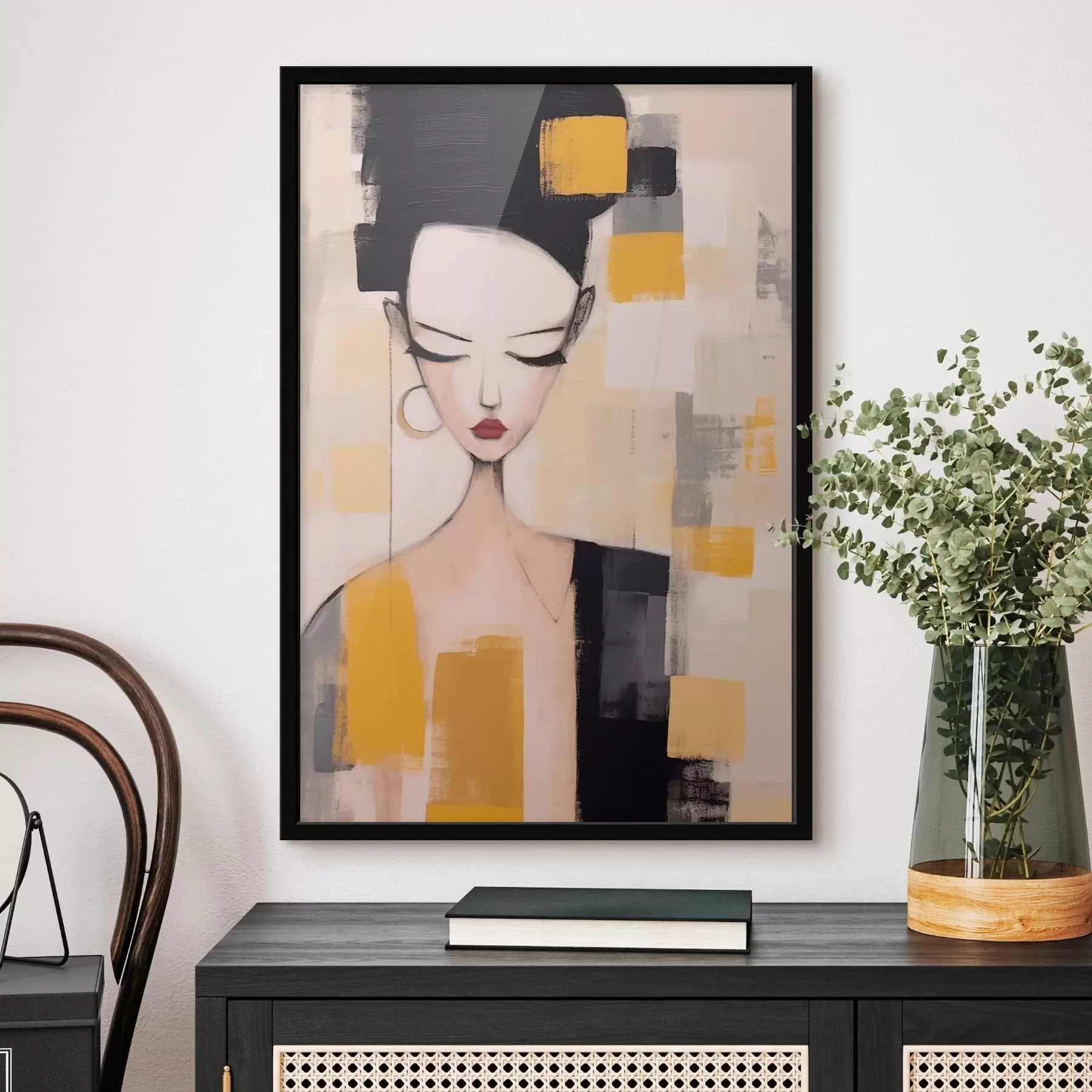 Fototapety Kubistický portrét f46806