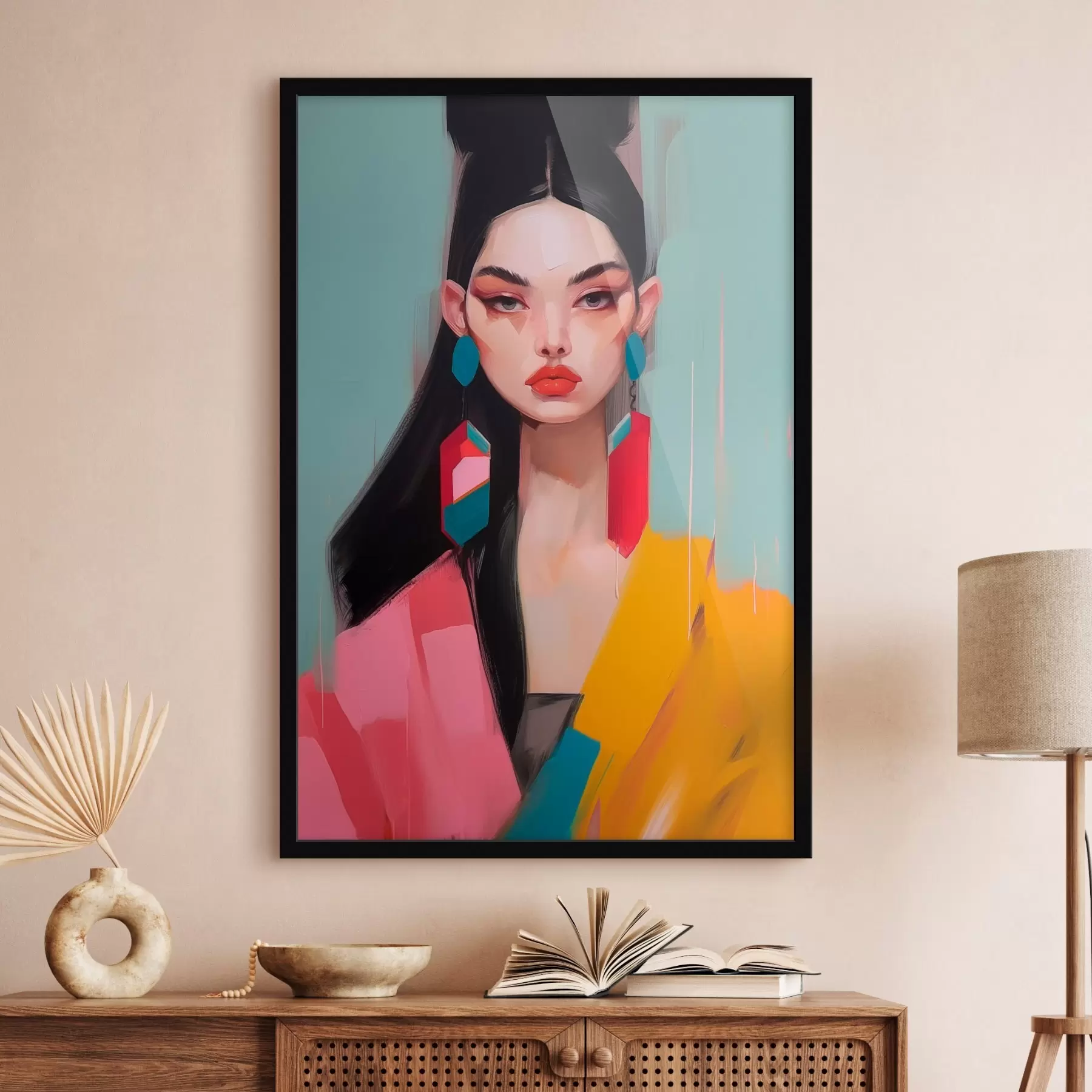 Fototapety Abstraktný módny portrét f46808