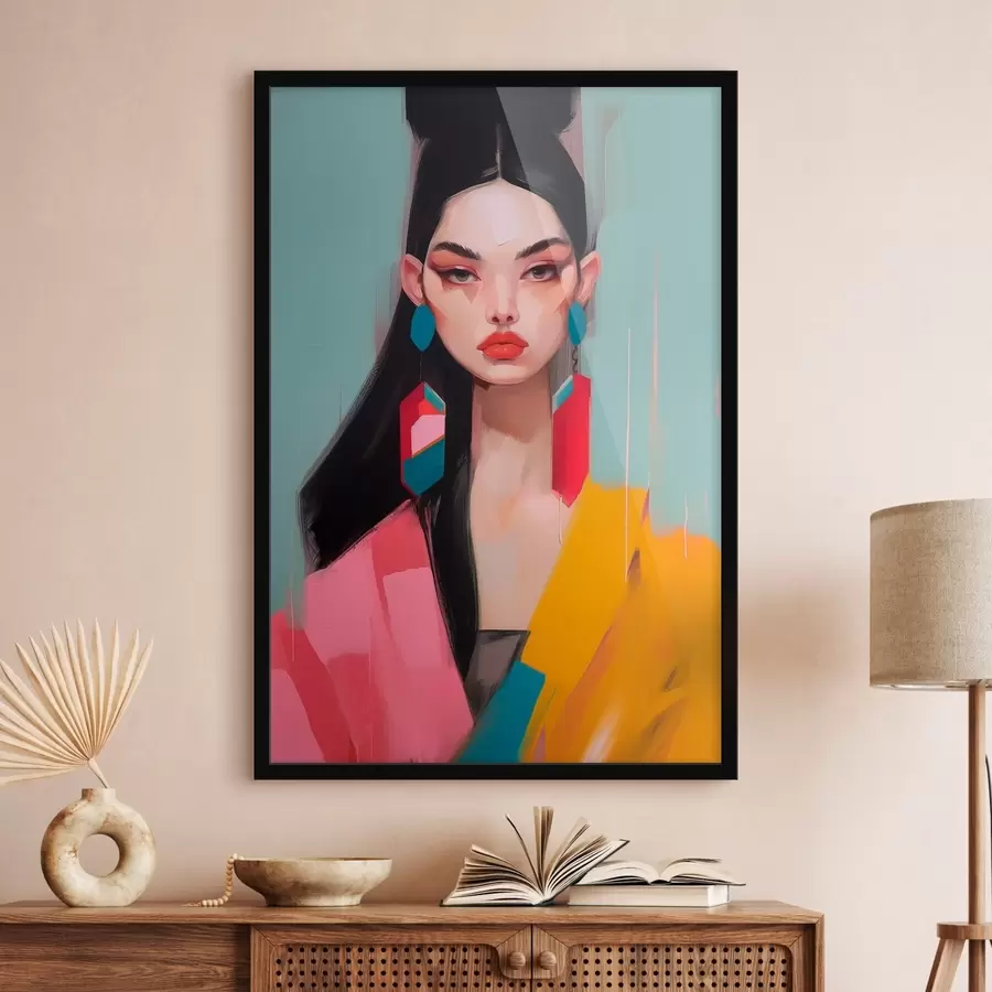 Fototapety Abstraktný módny portrét f46808