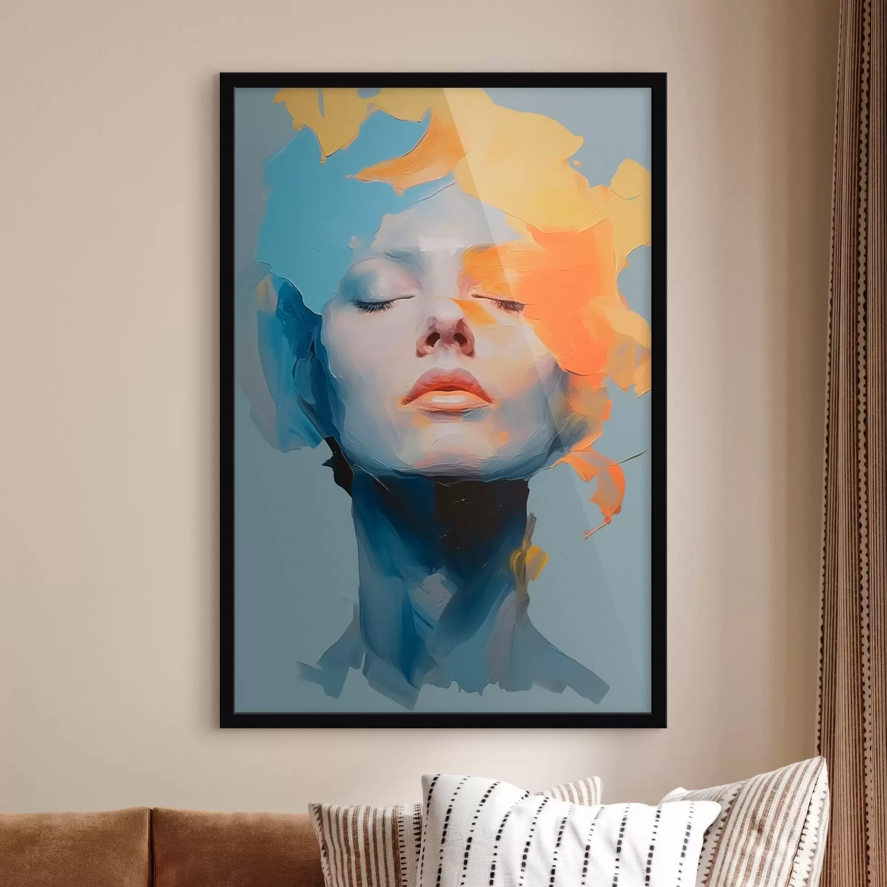 Fototapety Dievča vo farbe f46810