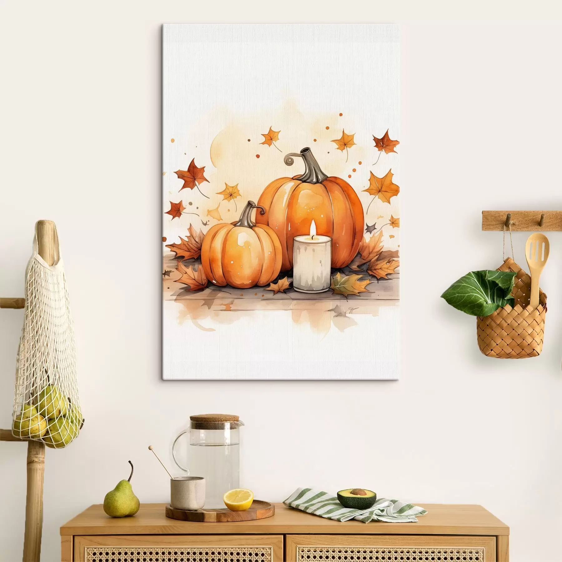 Obraz Jesenná kompozícia, imitácia akvarelu s46770