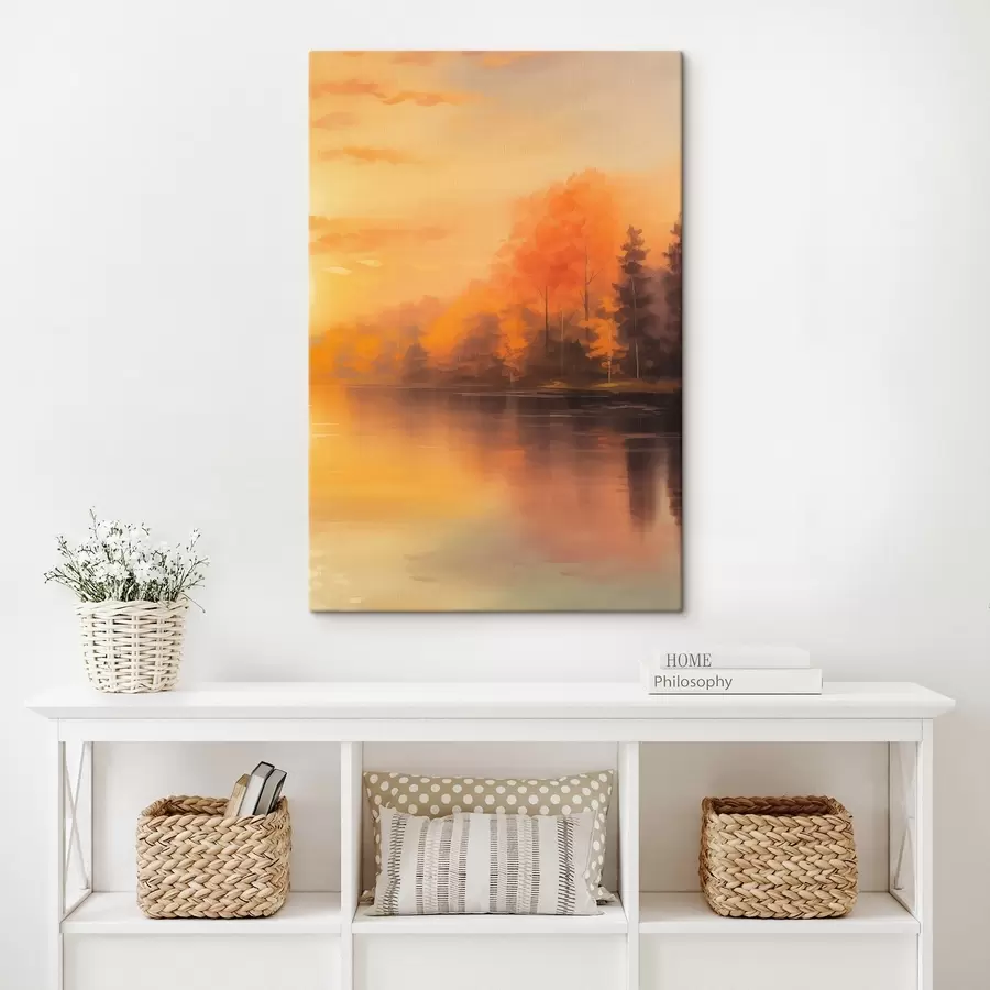 Obraz Les pri rybníku s46772