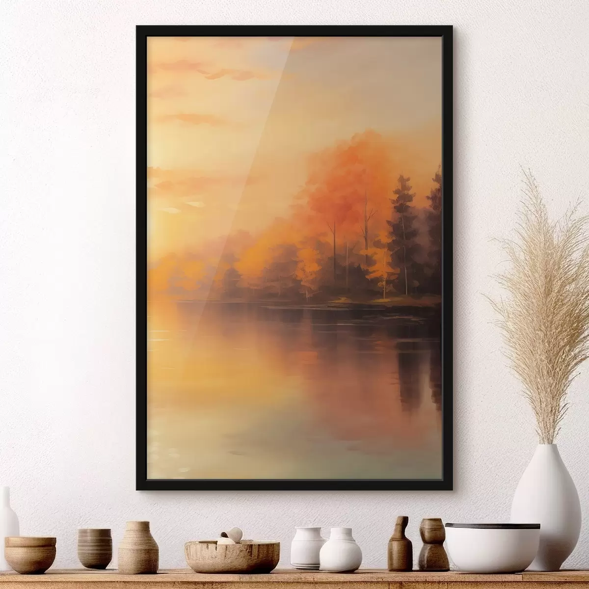 Plagáty Les pri rybníku f46772