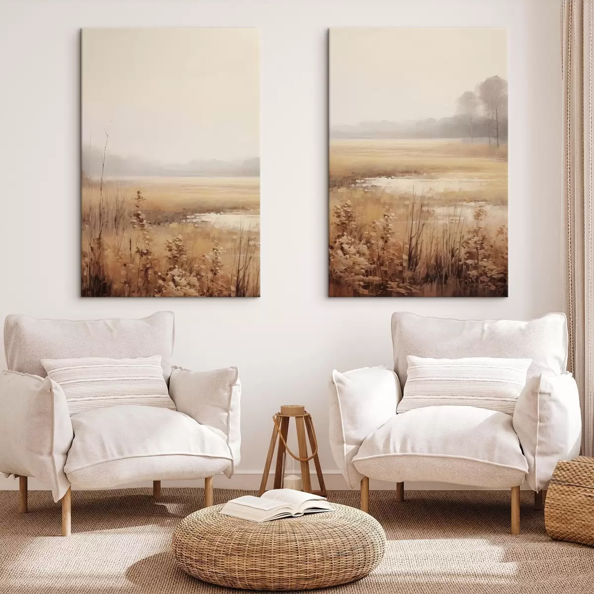 Obraz Sušené kvety na poli m01053