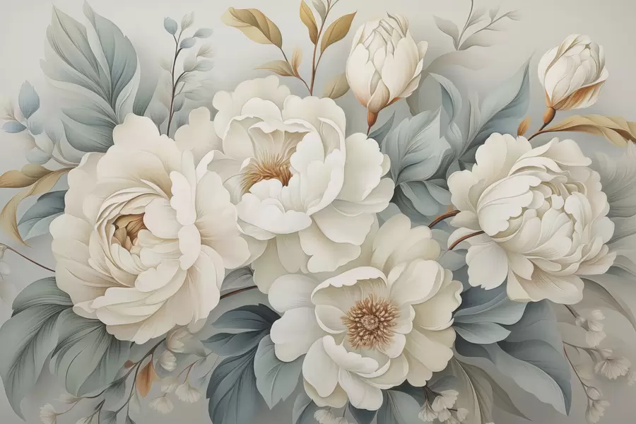 Fototapety Kytica pivoniek w04979