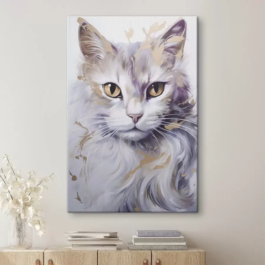 Obraz Abstraktná mačka s46837