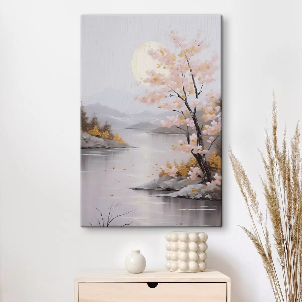 Obraz Abstraktná krajinárska imitácia maľby s46840