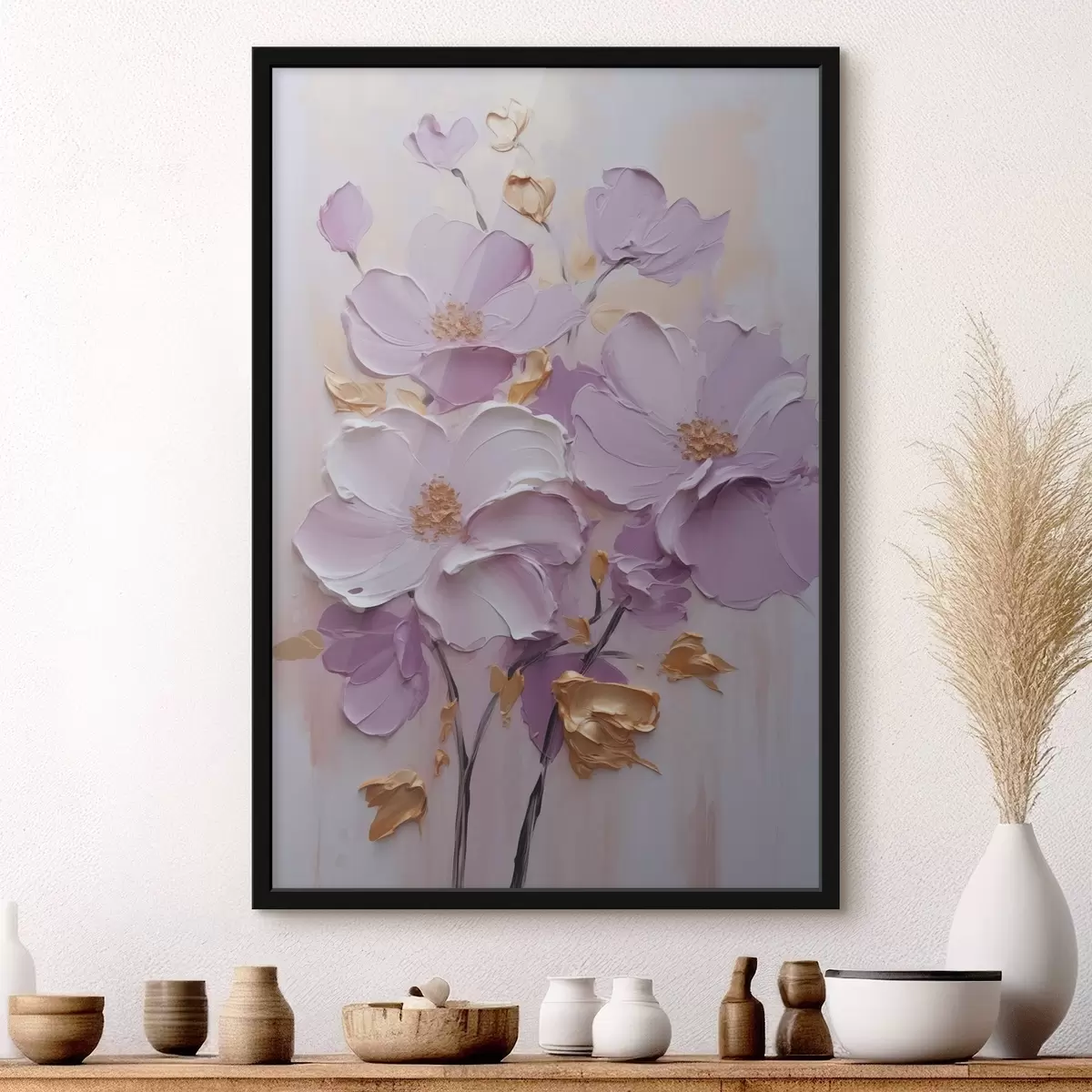 Plagáty Abstraktné kvety f46838