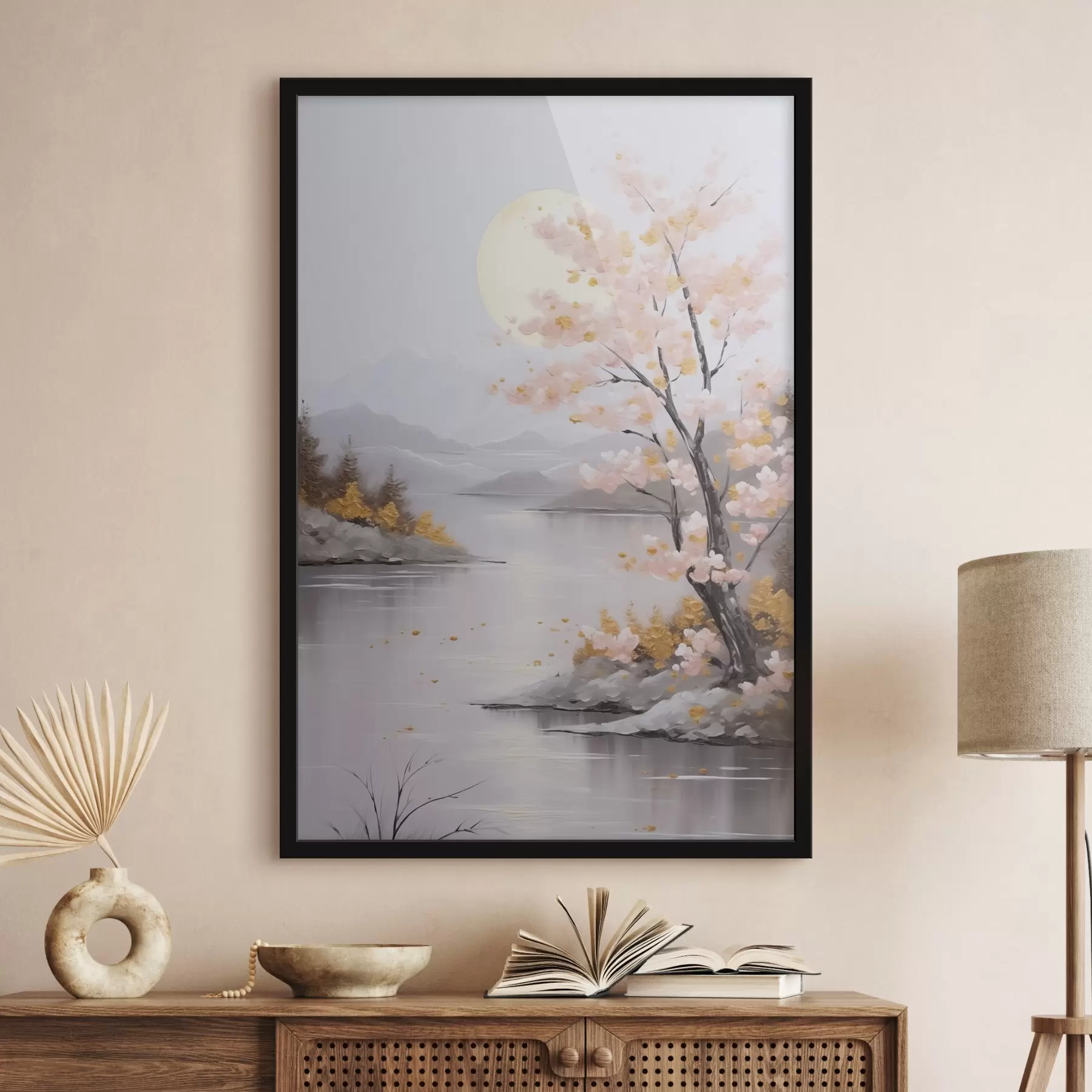 Fototapety Abstraktná krajinárska imitácia maľby f46840