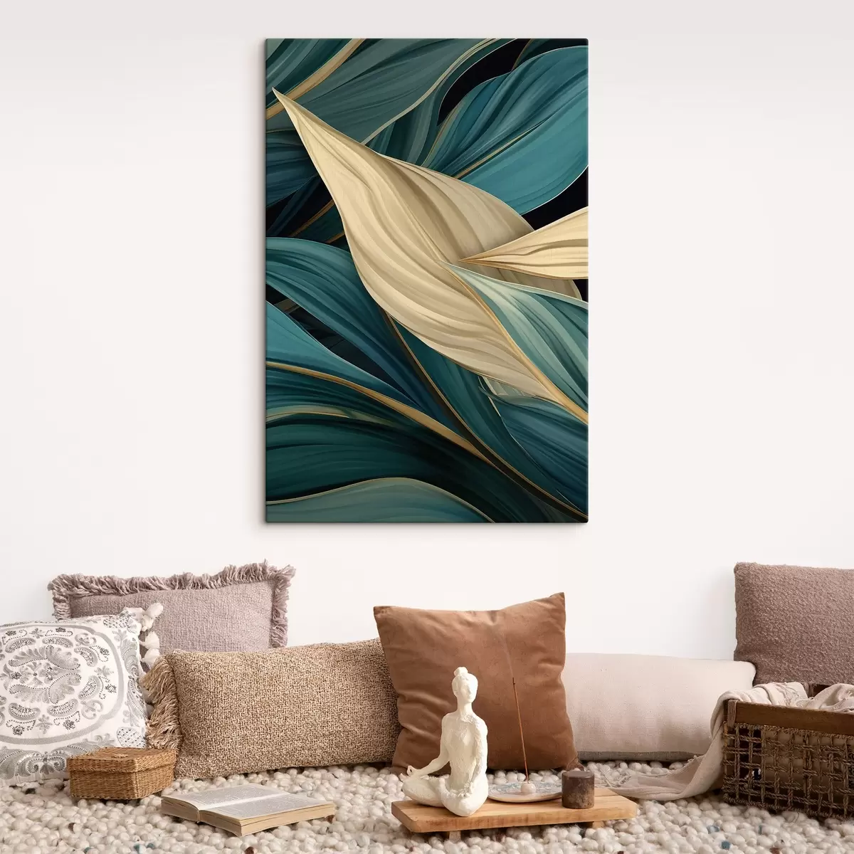 Obraz Veľké abstraktné listy s46880