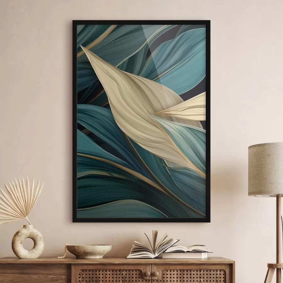 Fototapety Veľké abstraktné listy f46880