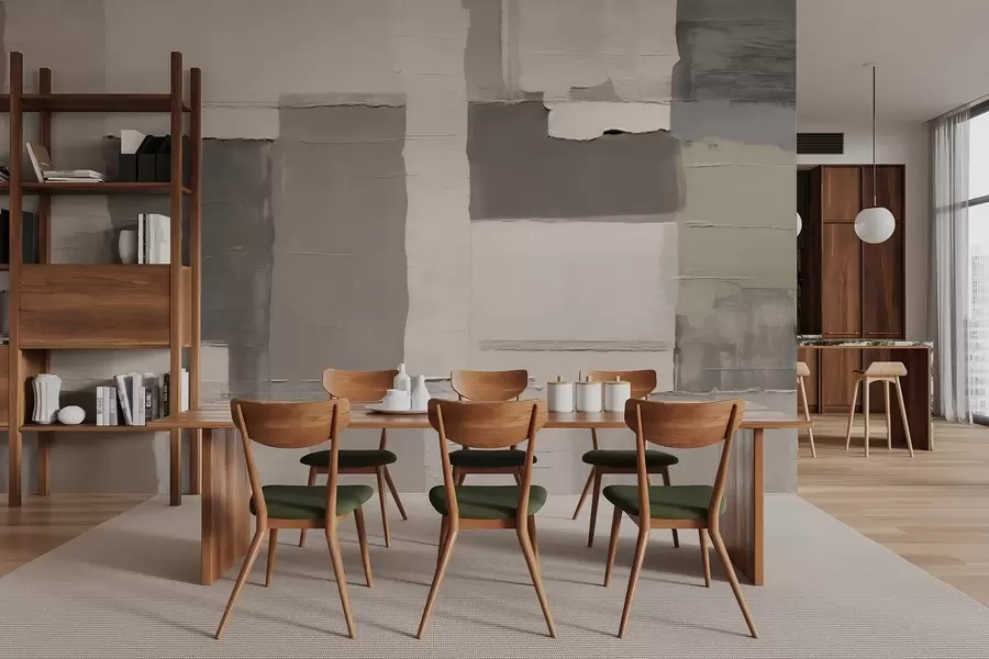 Fototapety Kľudné textúrované obdĺžniky v šedo-béžových odtieňoch w04958