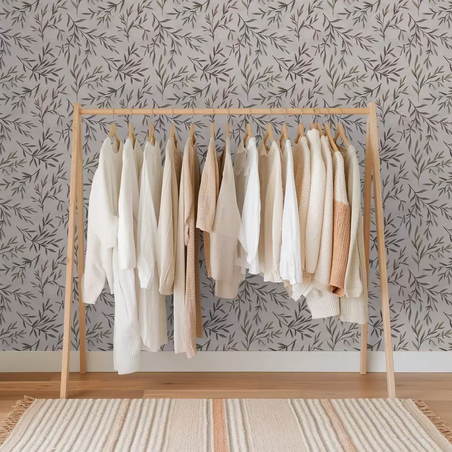 Fototapety Viacfarebné vetvy s listami na svetlom pozadí a00936v3