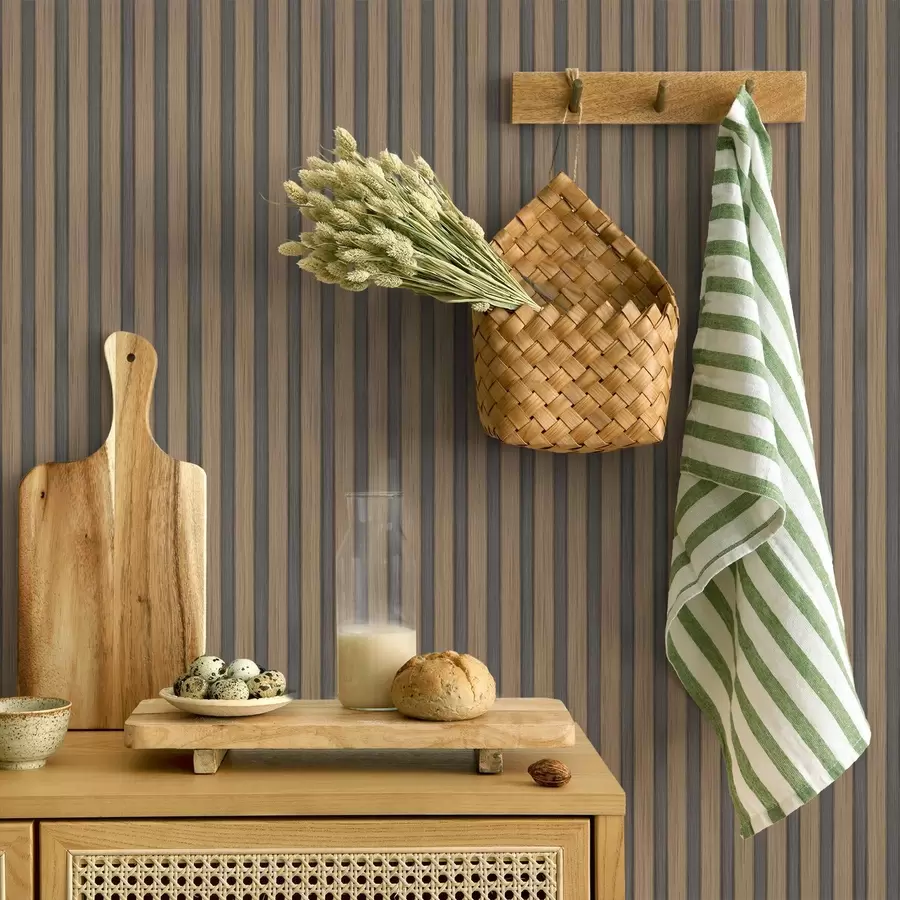 Fototapety Vertikálne drevené a sivé lamely s kontrastným rytmom a00992