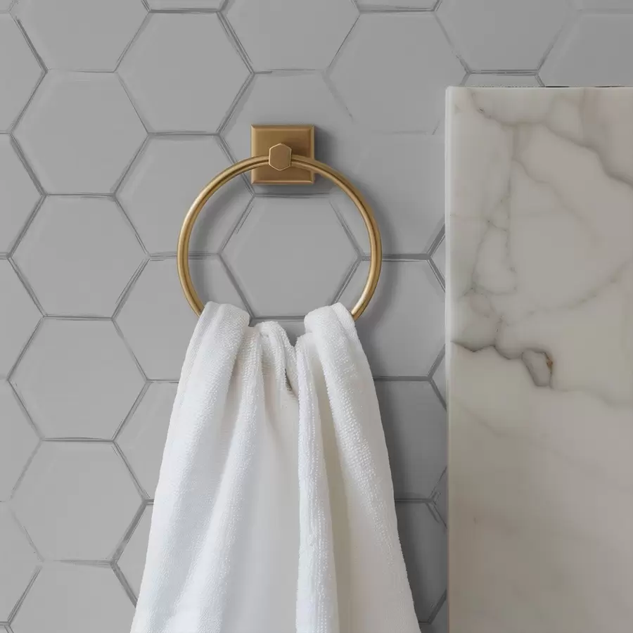 Fototapety Biele trojrozmerné šesťuholníky na hladkom pozadí a01059