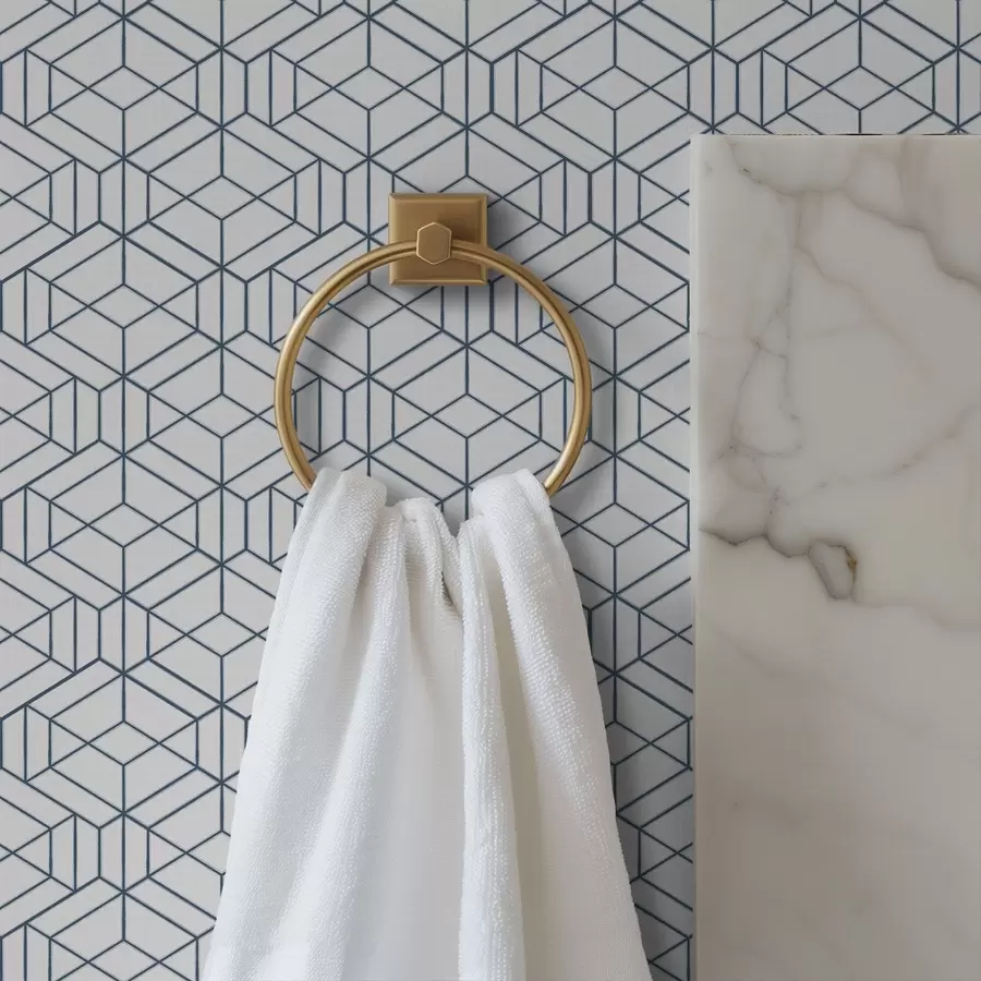 Fototapety Biele pozadie s modrými trojrozmernými geometrickými kockami a01067