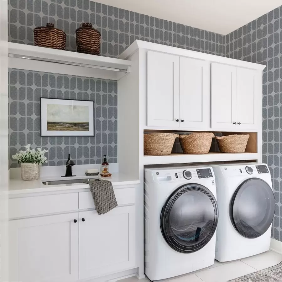 Fototapety Sivá mozaika s obdĺžnikovými oblúkmi a jemnou štruktúrou a01068