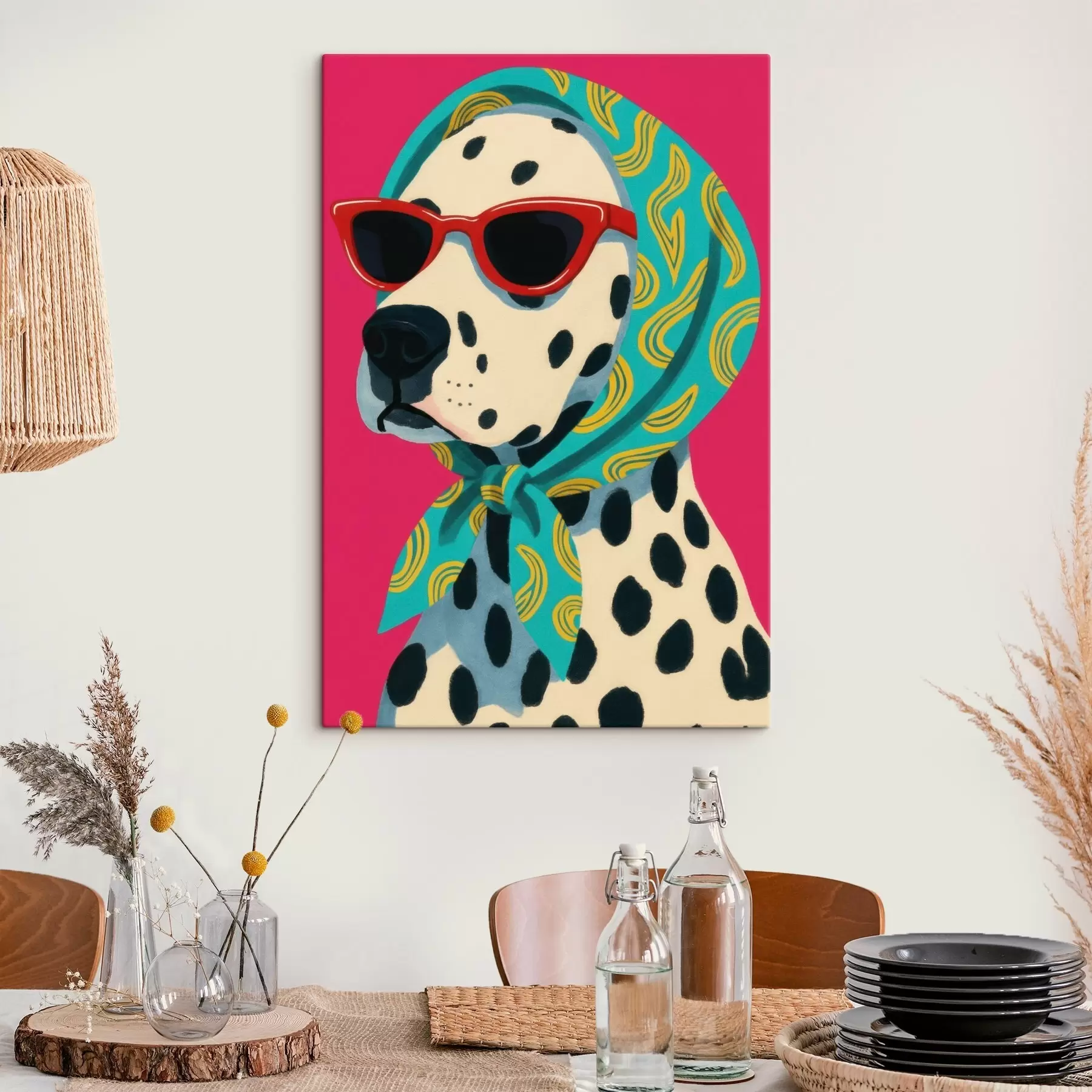 Obraz Pes v šatke s46858