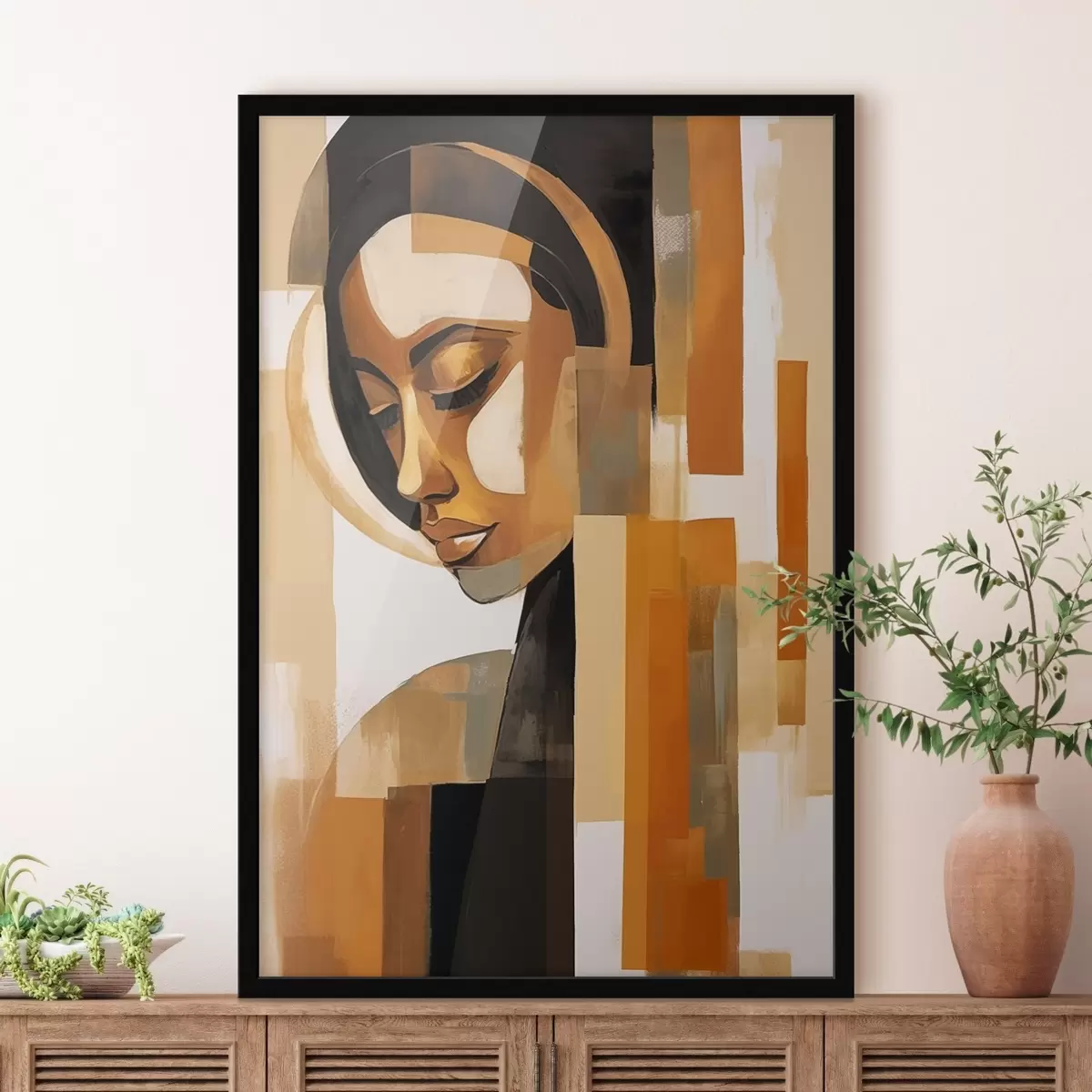 Plagáty Abstraktný portrét f46867