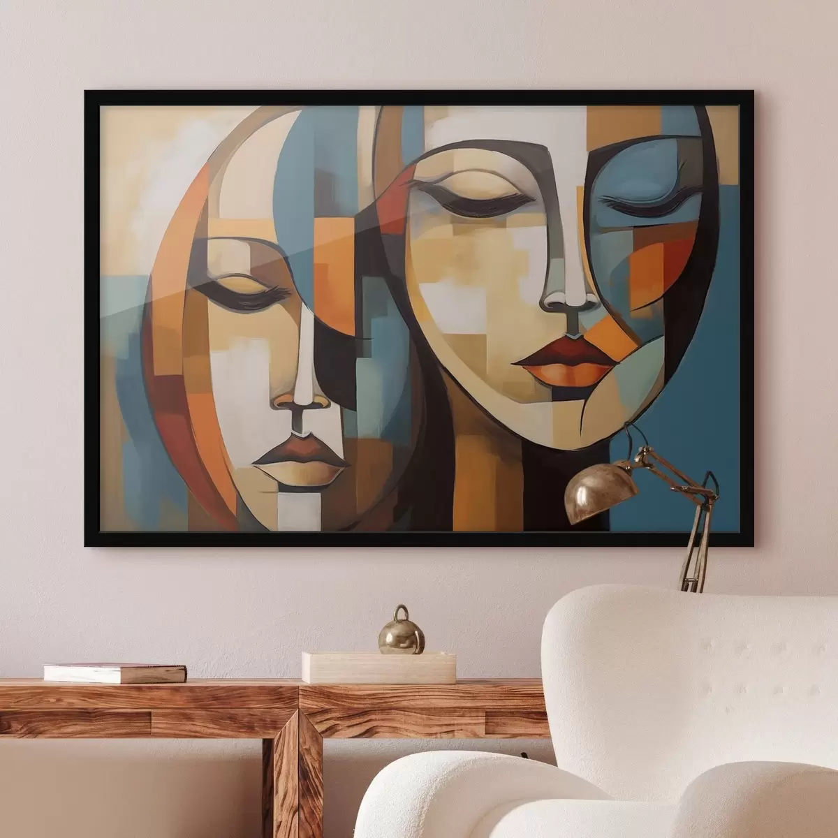 Plagáty Abstraktný portrét f46869