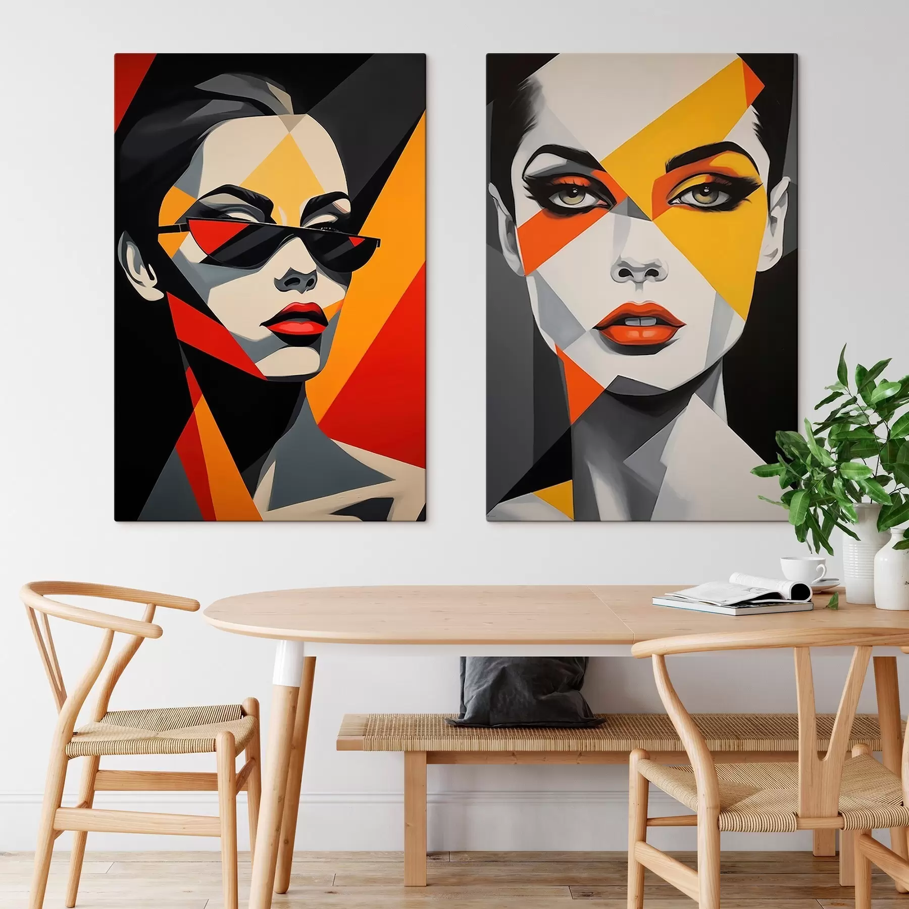 Obraz Abstraktné portréty m01077