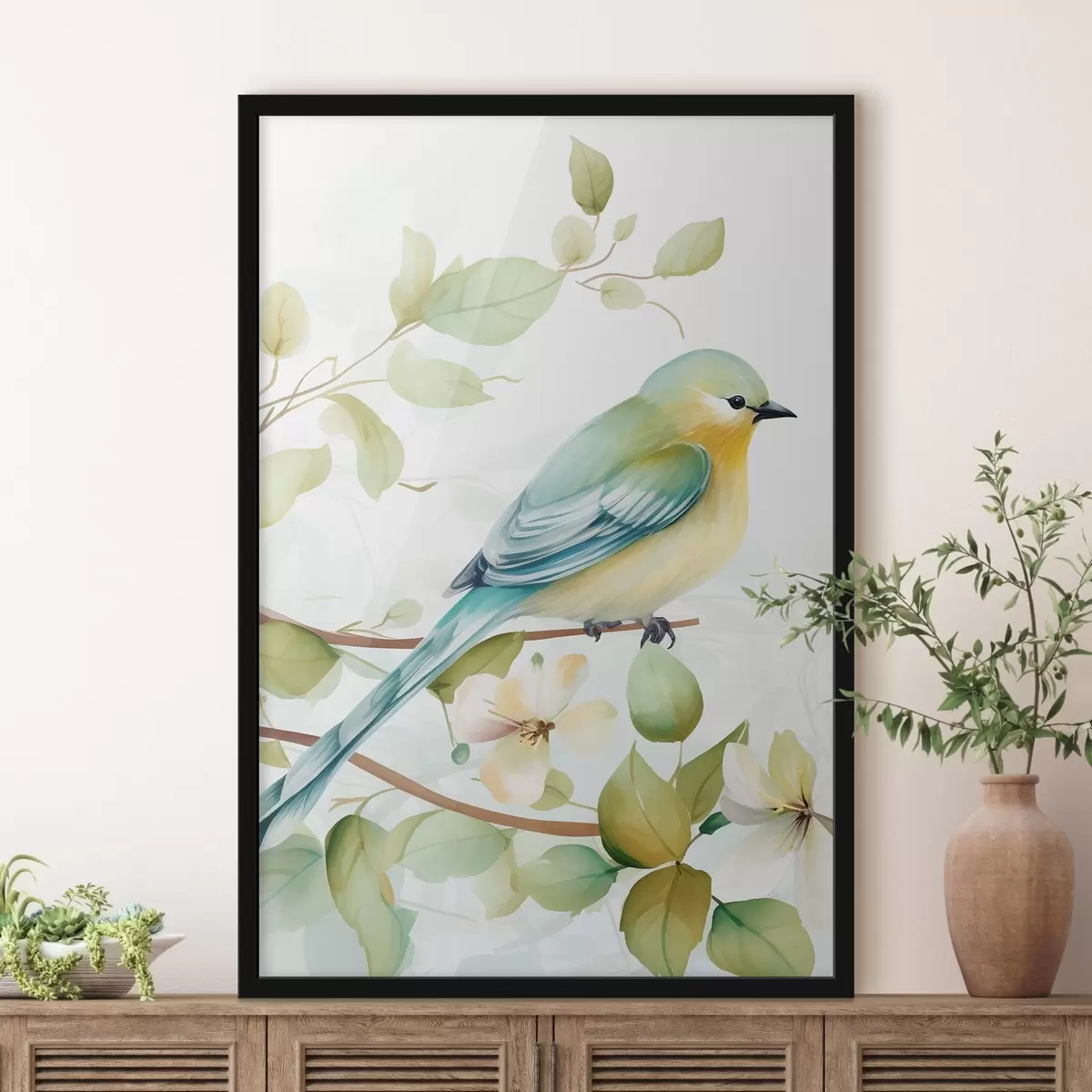 Plagáty Sýkorka na konári f46891