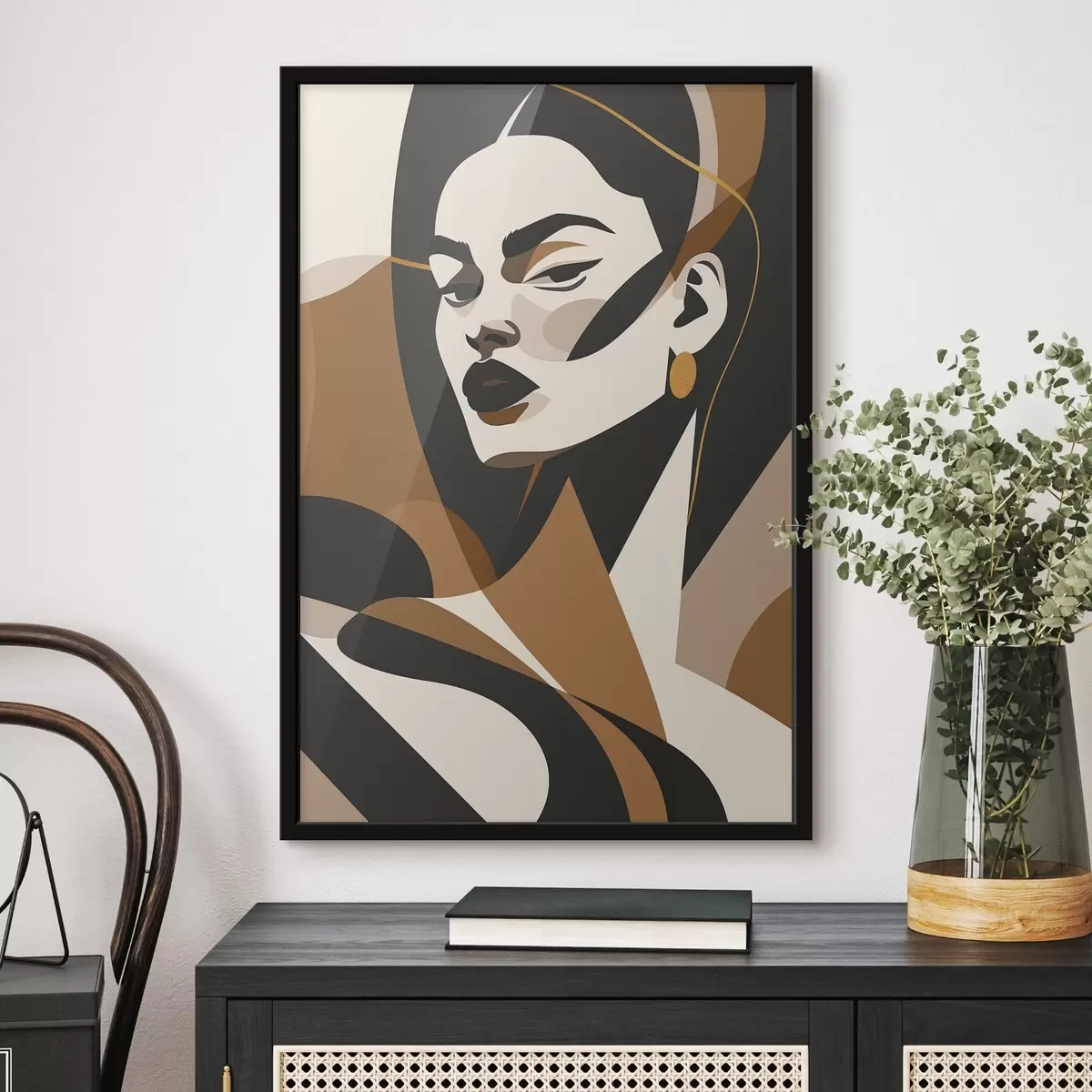 Plagáty Abstraktný portrét ženy f46905