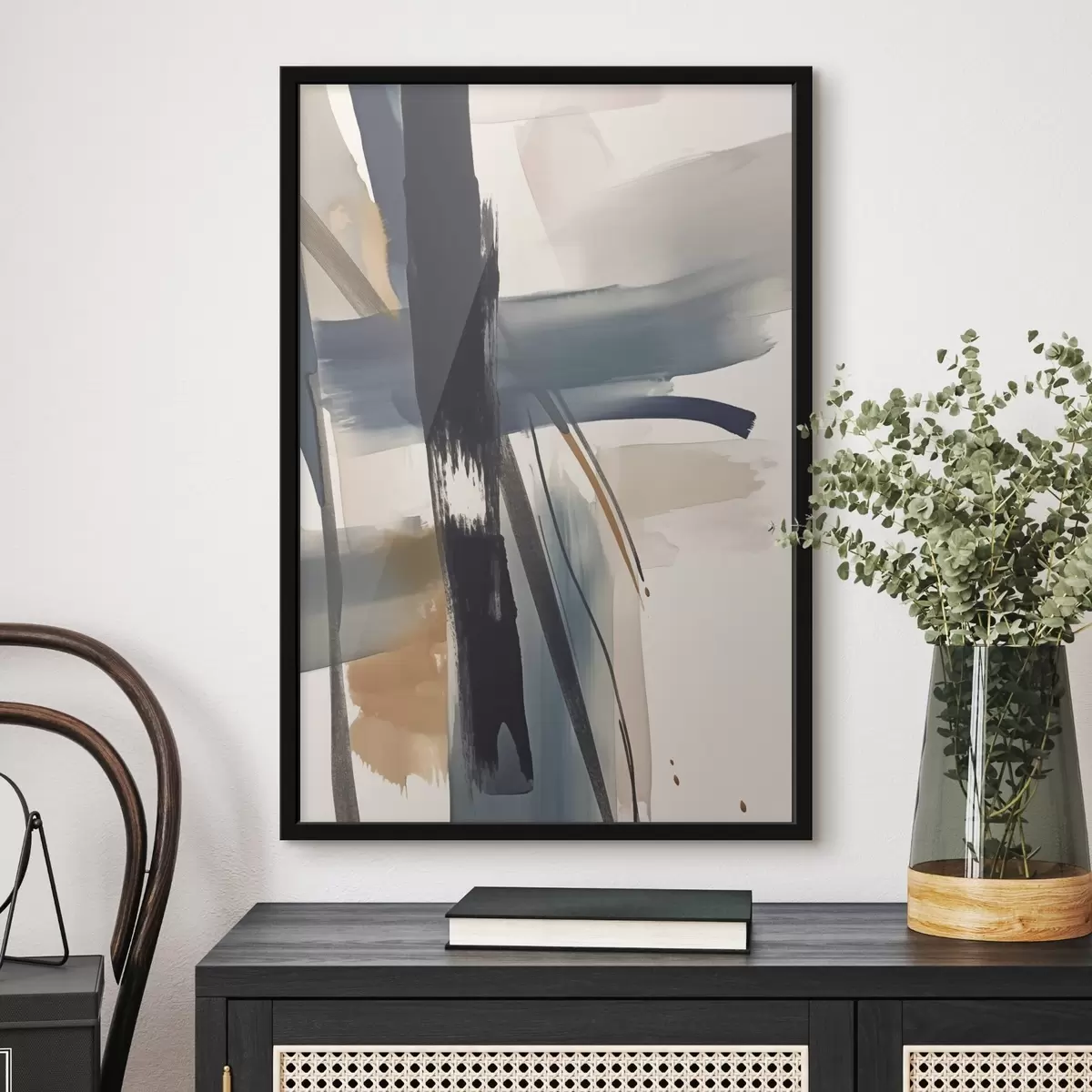 Plagáty Abstraktná imitácia štetca f46908