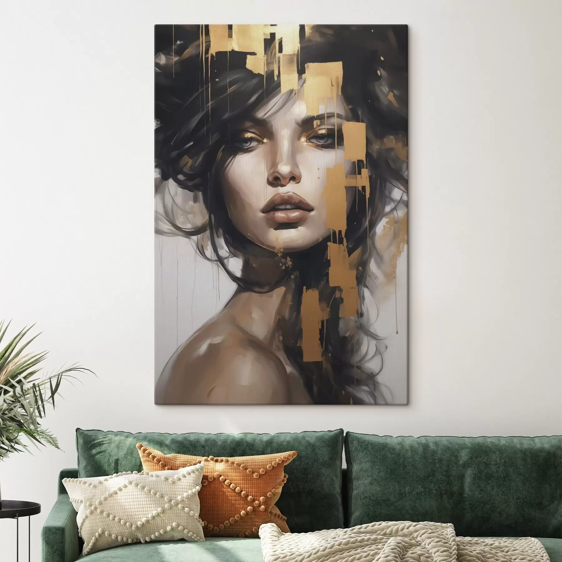 Obraz Abstraktný portrét dievčaťa s46919