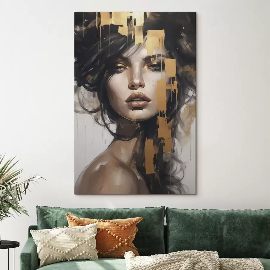 Obraz Abstraktný portrét dievčaťa s46919