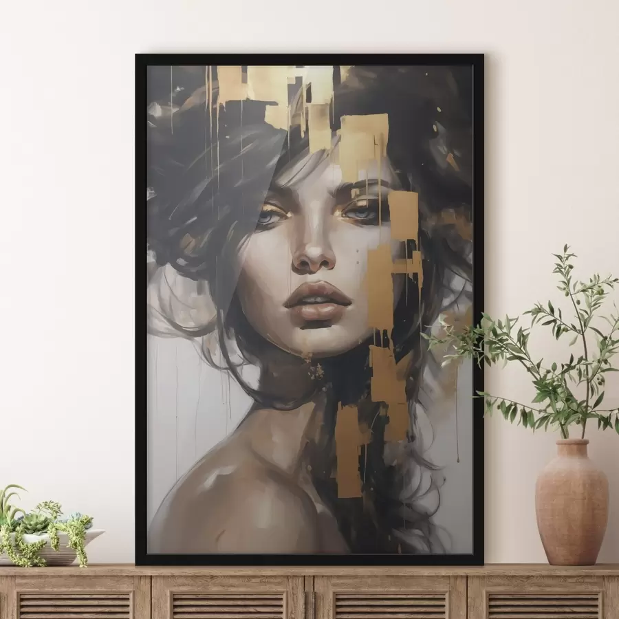 Fototapety Abstraktný portrét dievčaťa f46919