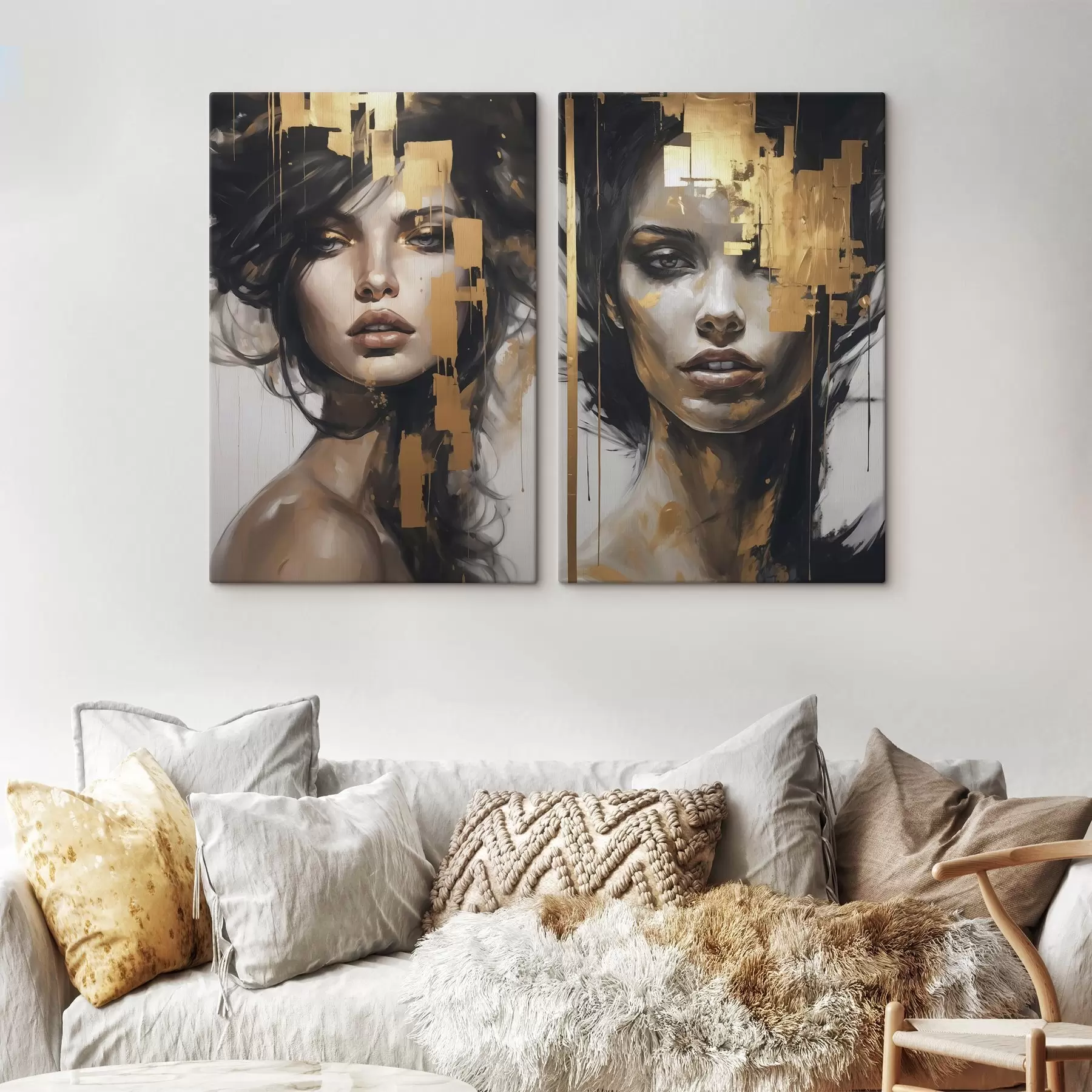 Obraz Abstraktný portrét dievčaťa m01082