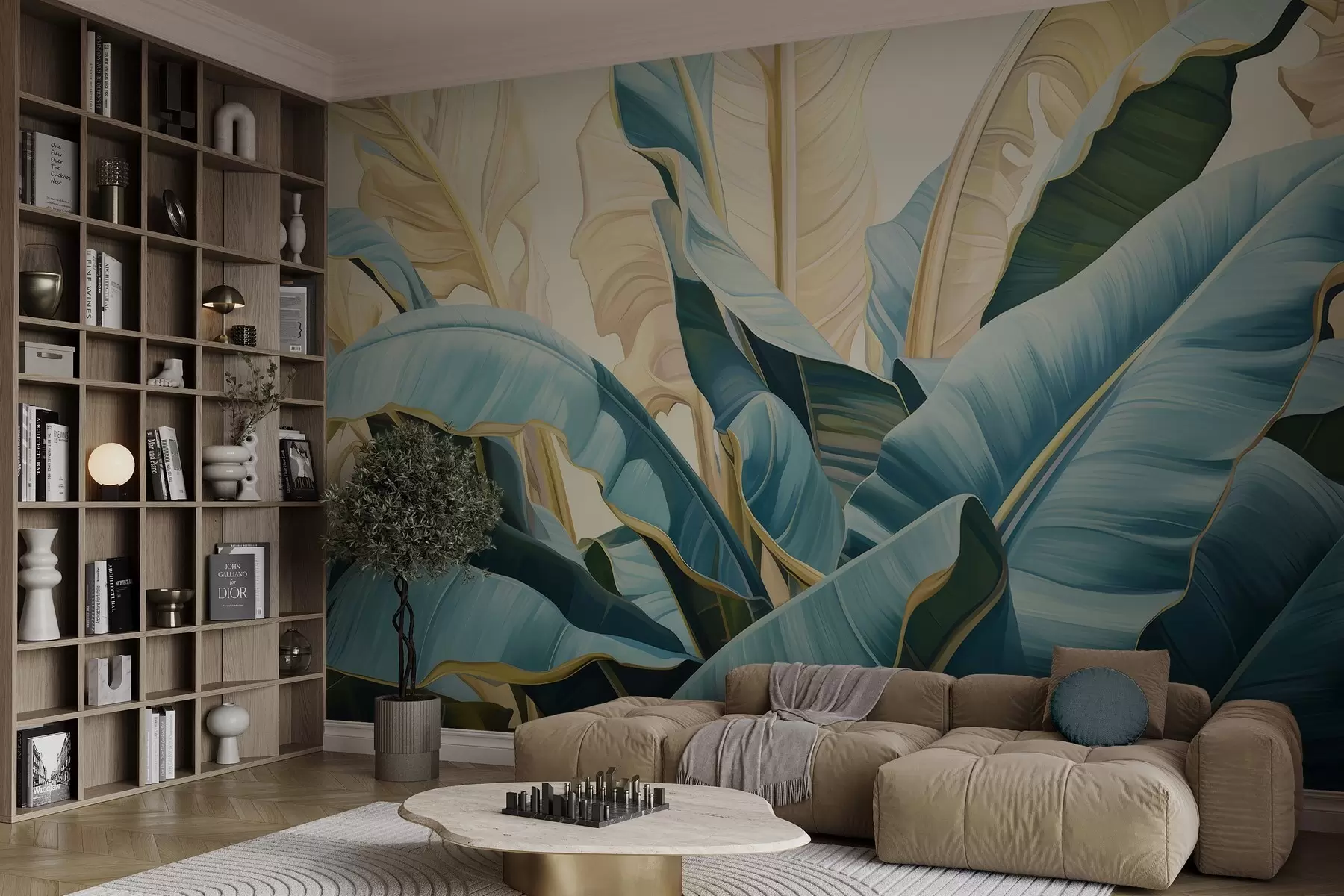 Fototapety Veľké banánové listy w05005