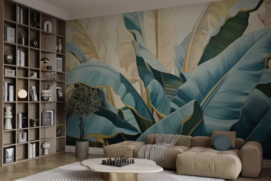 Fototapety Veľké banánové listy w05005