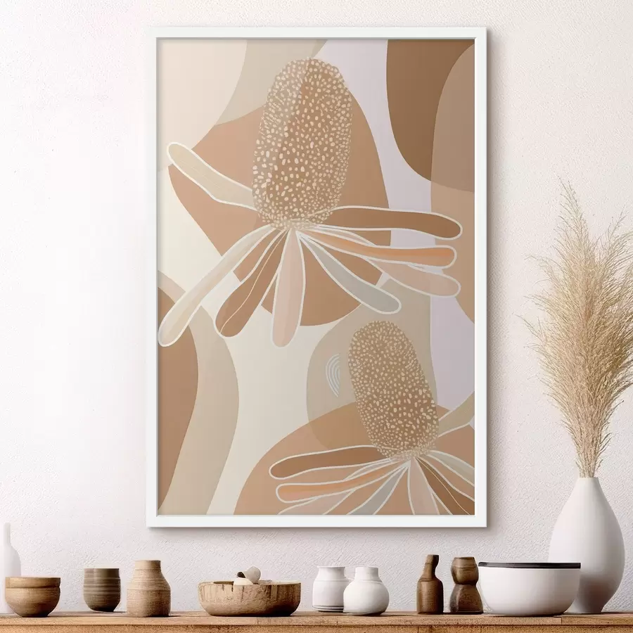 Fototapety Abstraktné kvety protey f46992