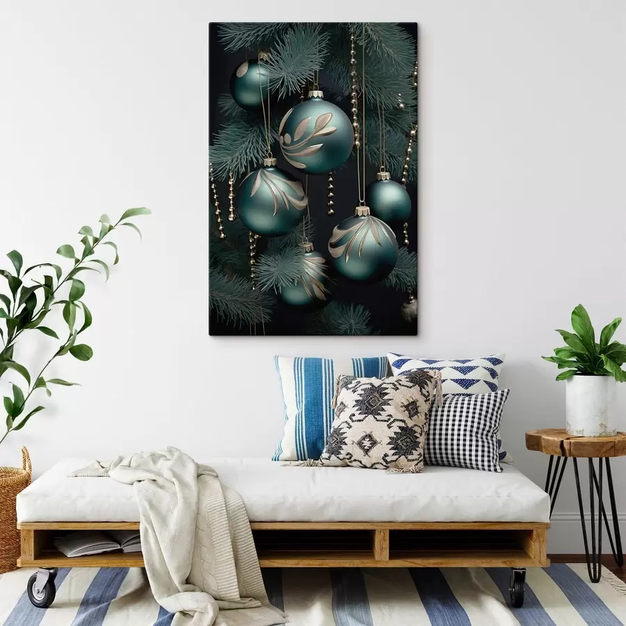 Obraz Novoročné ozdoby na stromčeku s46979