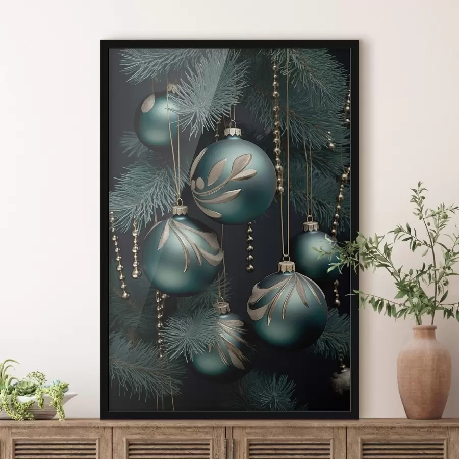 Fototapety Novoročné ozdoby na stromčeku f46979