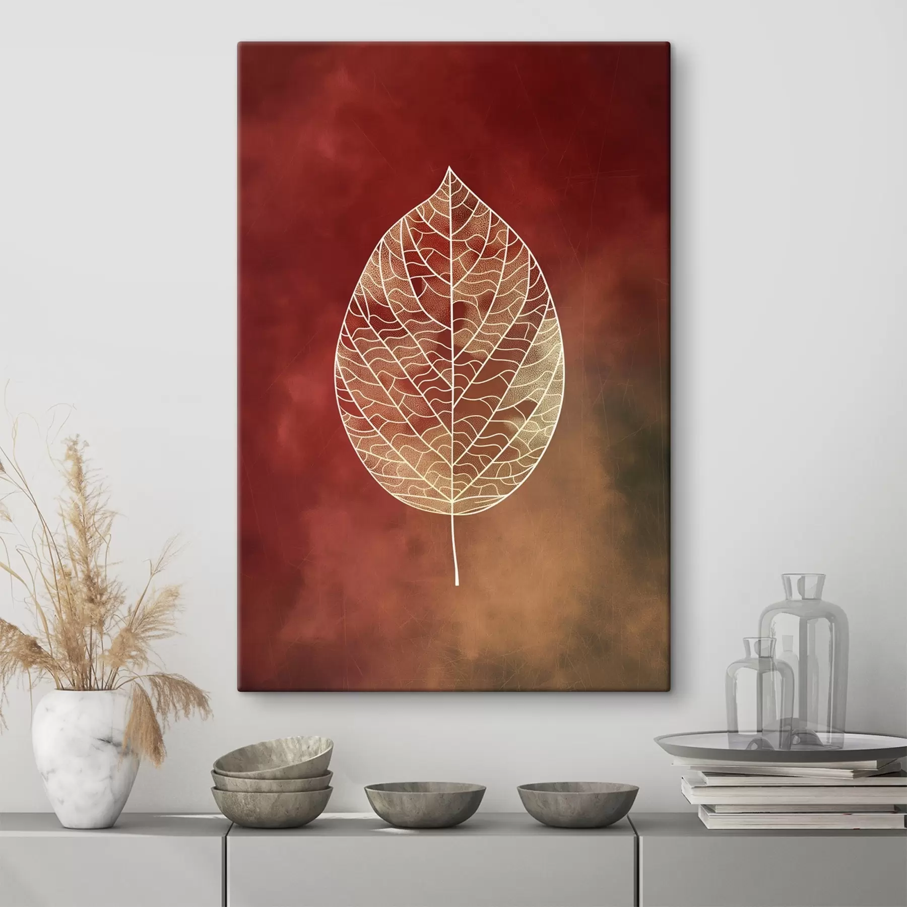 Obraz Listy v rôznych farbách s47052