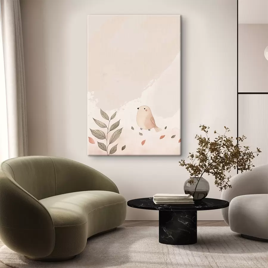 Obraz Vták a listy s47063