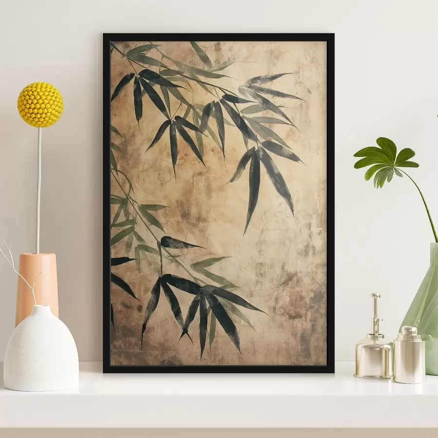 Fototapety Bambusové listy f47048