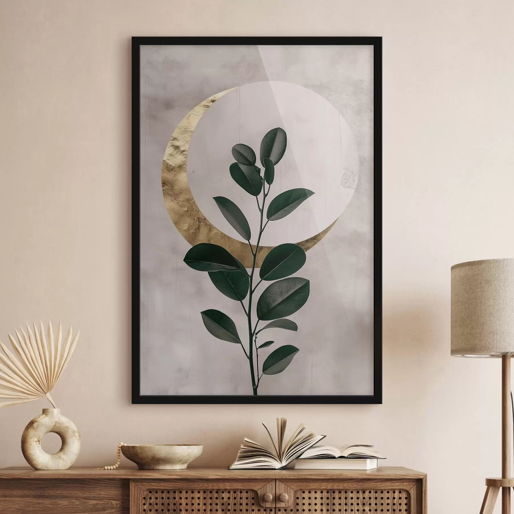 Fototapety Listy a polmesiac f47085