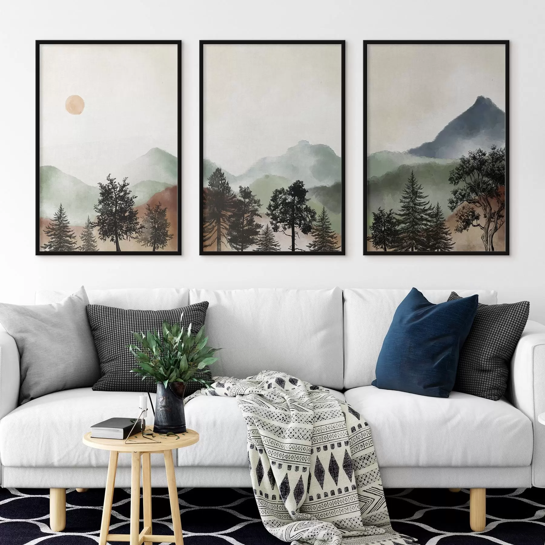 Fototapety Pokojná krajina v jemných farbách d00243