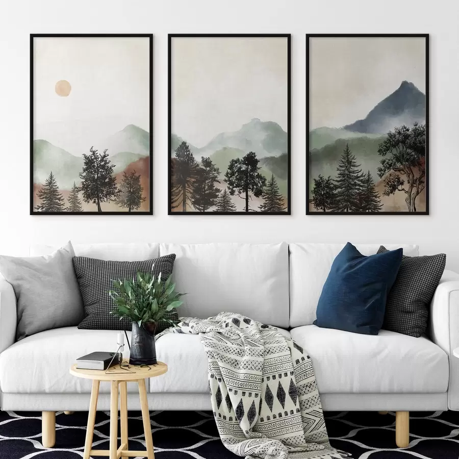 Fototapety Pokojná krajina v jemných farbách d00243