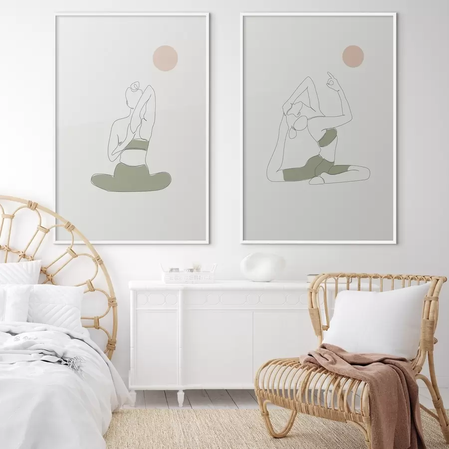 Fototapety Vedomé pohyby v pokojných pozíciách d00300