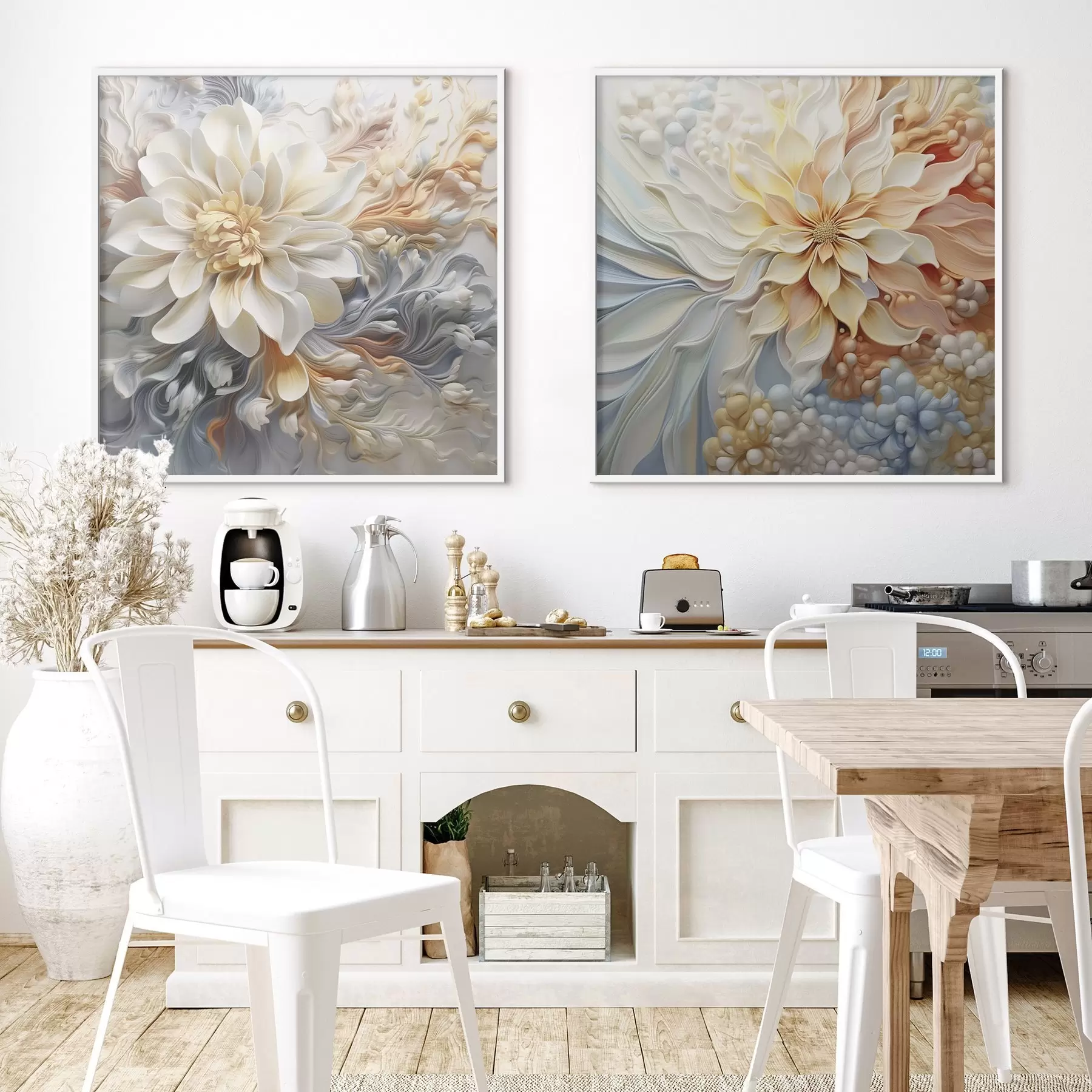 Fototapety Objemové abstraktné kvety d00379